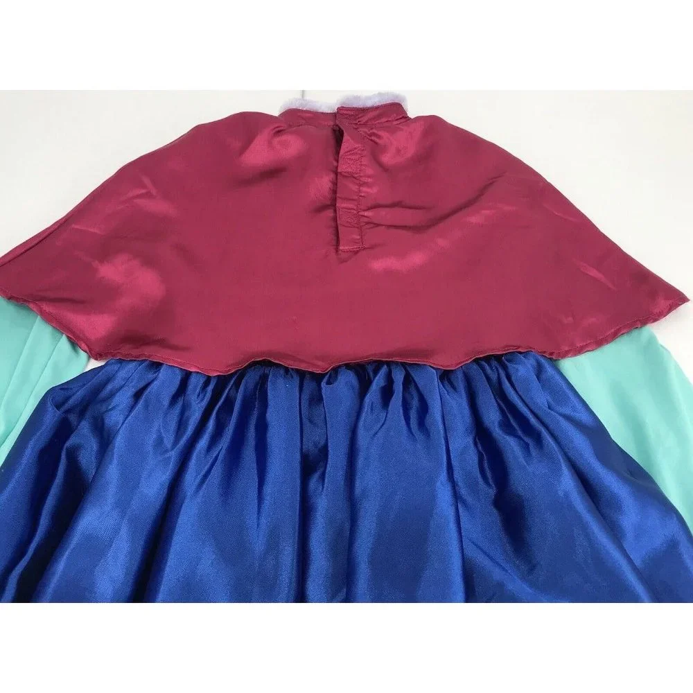 Disney Collection Frozen Princess Ana Size 9/10‎ Girls blue Purple Dress Costume
